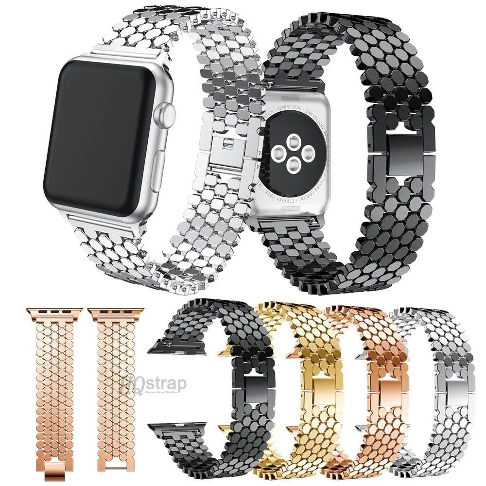 Metal Strap for Apple Watch Band 49mm 45mm 44mm 40mm 42mm 38/41 for Iwatch Series SE 7 5 6 4 Stainless Steel Bracelet Wristband