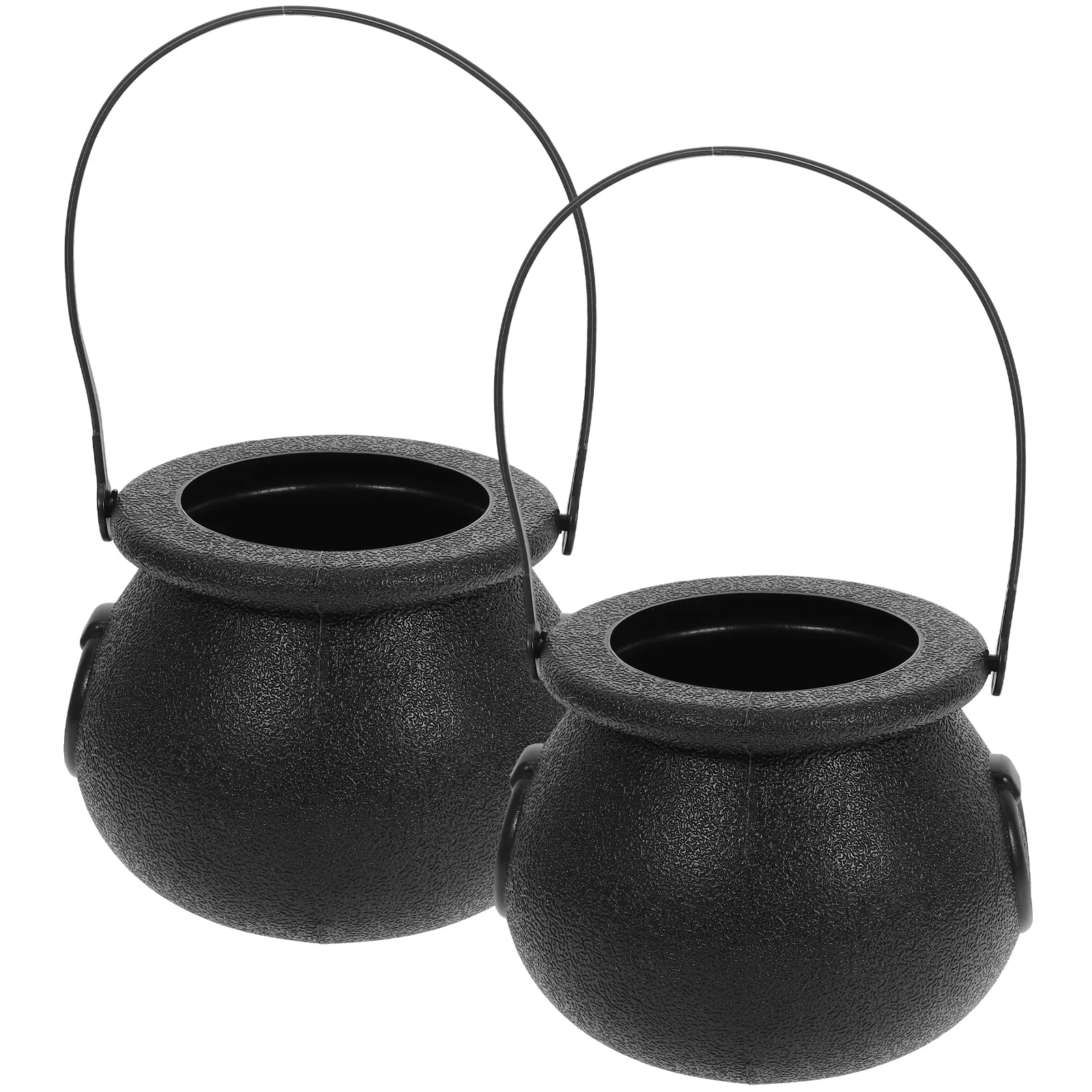 2 Pcs Kids Candy Japanese Jar Kettle Bucket Halloween Cauldron Creative Witch Child