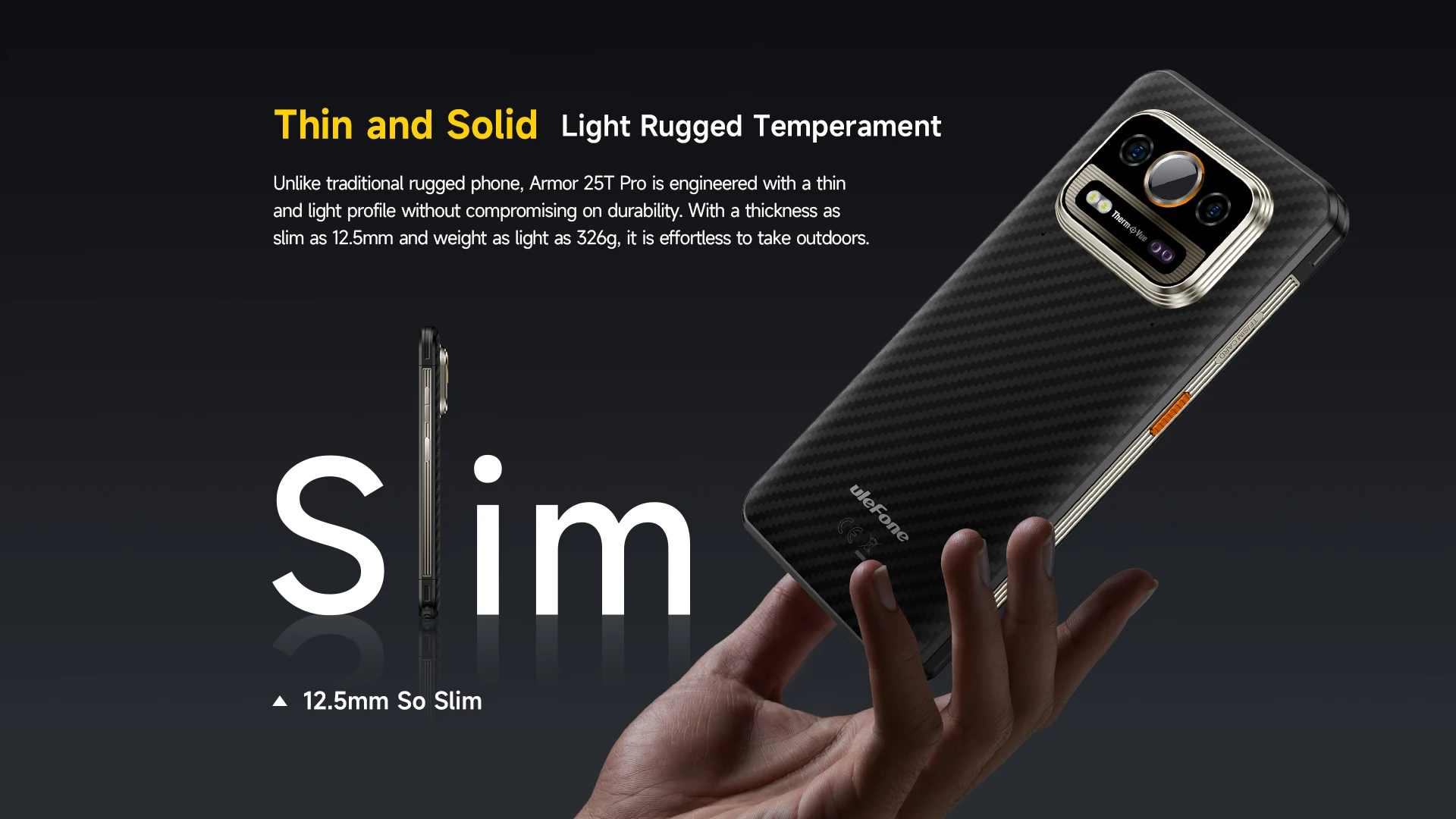 Ulefone Armor 25T Pro,5G Thermal lmaging By FLIR,12GB 256GB ROM (12GB=6GB+6GB Virtual),6500mAh,64MP Night Vision,NFC,Android 14