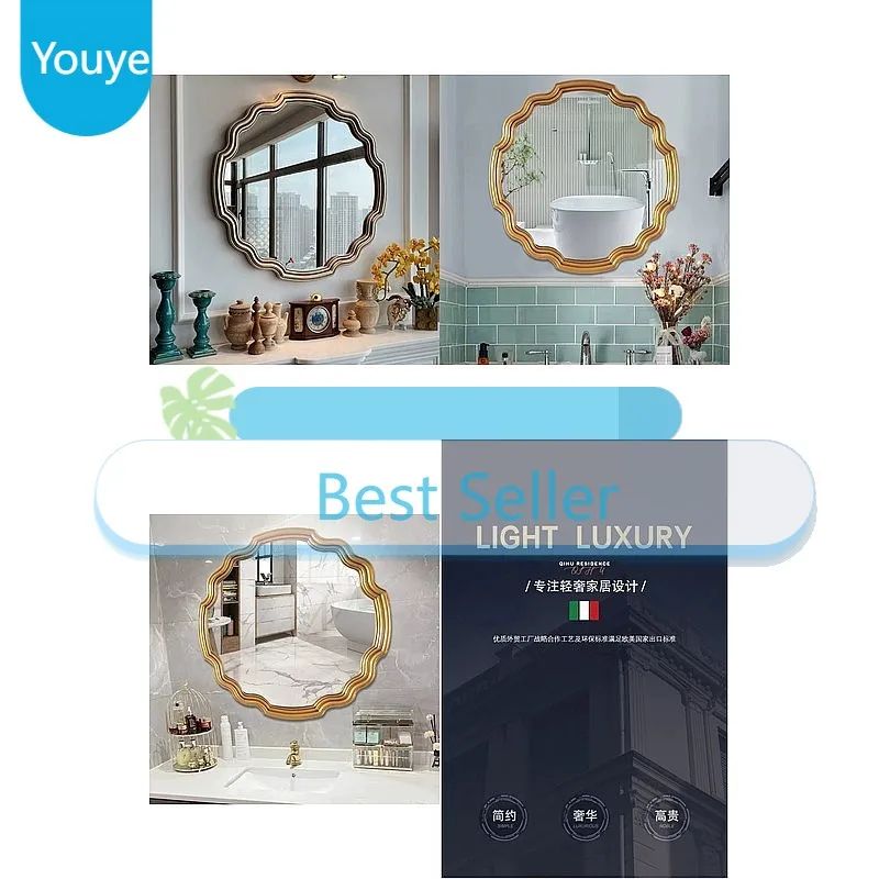 Y Self-Adhesive Anti-Fog Mirror For Bathroom, Stick-On Makeup Mirror, No-Drill Dressing Mirror For Sink