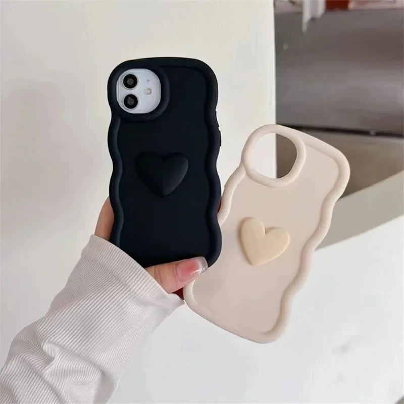 Soft Silicone Heart Phone Case For Xiaomi Redmi 13 12 10 8 9 Prime A1 A2 Plus A3 S2 11A 10A 9i 9T 9AT 9A 9C 10C 12C 13C 4G Cover