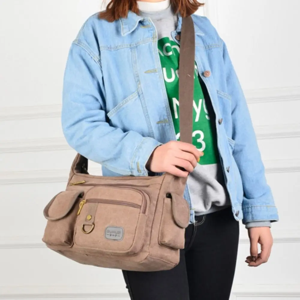 

Большая вместительная уличная сумка на плечо, многофункциональная парусиновая сумка для хранения для скалолазания, дышащая многослойная дорожная сумка для инструментов, велоспорт