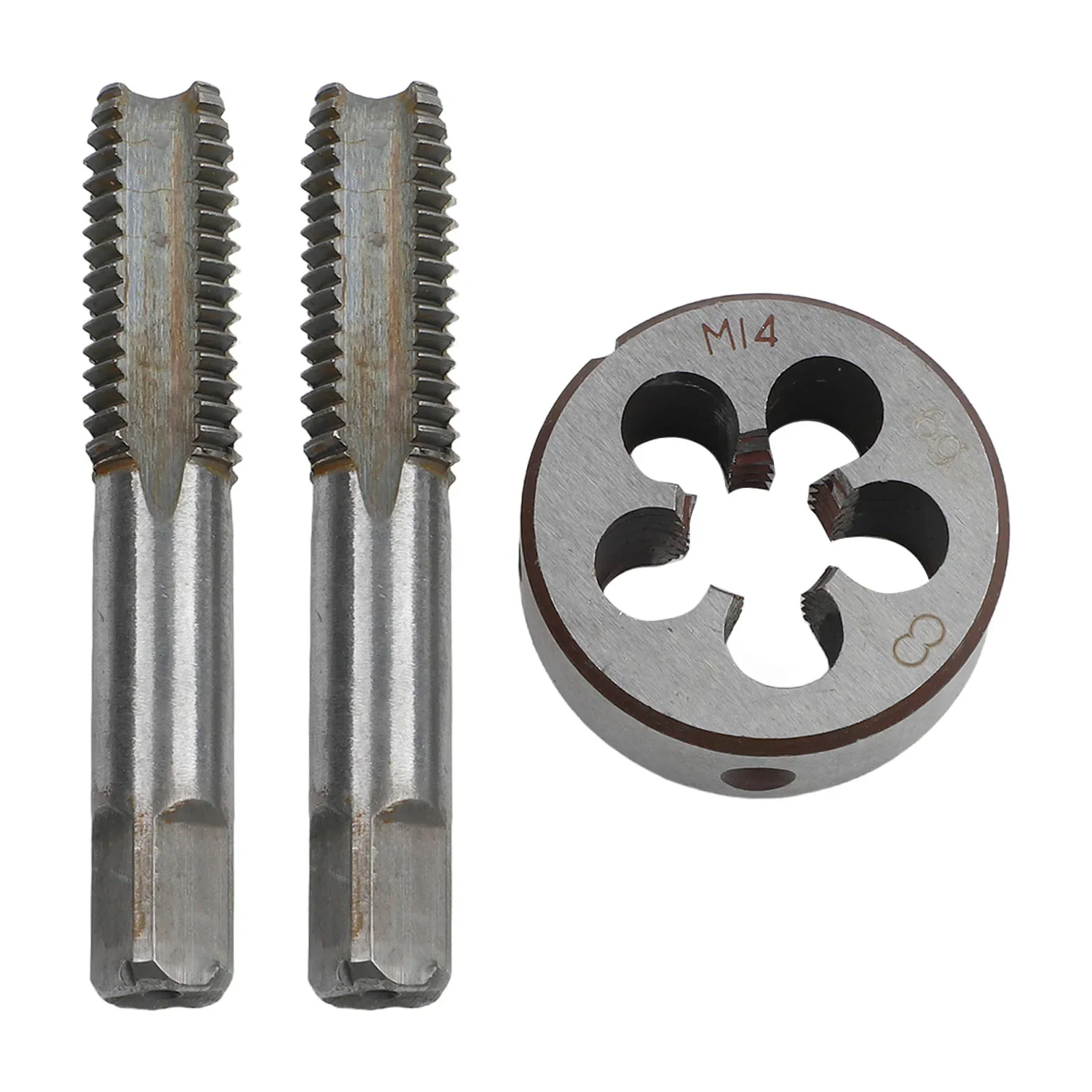 

HSS 14mm x 2 Metric Taper Tap with Right Hand Thread for M14 x 2mm Pitch 78mm Length Set of 2 for Metal Thread Creation
