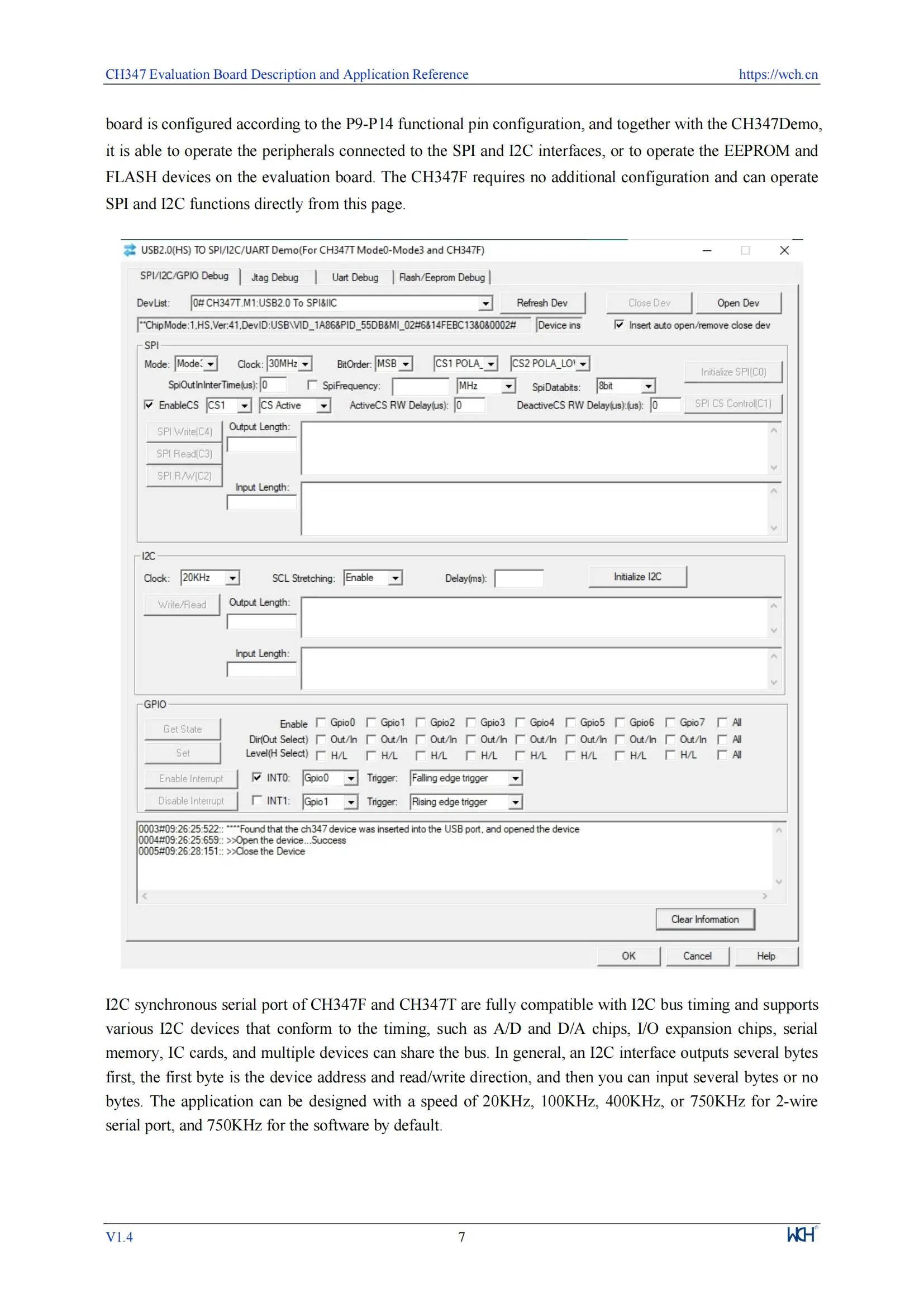 CH347 Entwicklungsboard 480 Mbit/s Hi-Speed USB Bus zu seriellem Chip CH347F/T Evaluierungsboard – Detail 7