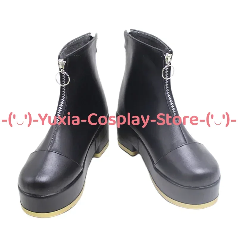 يوكسياكوسبلاي! Nijisanji Kanae تأثيري أحذية أنيمي لعبة شخصية الدعامة بو الأحذية الجلدية هالوين كرنفال حزب حلي #3
