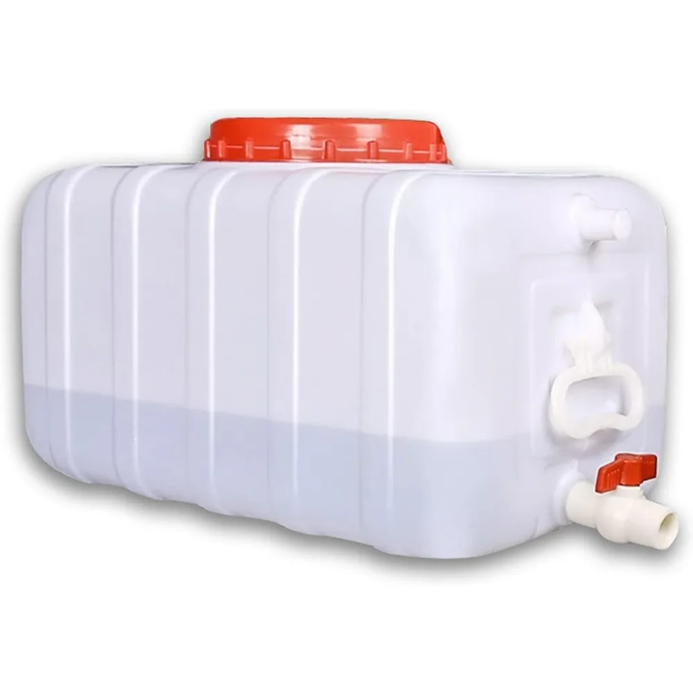 Large plastic water storage tank Emergency water storage tank 50L/80L/110L/200L camping hiking water storage tank Multi-function