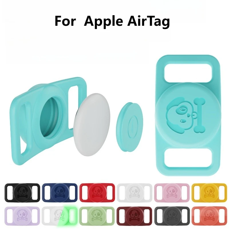 

New Style Waterproof Silicone Protective Cover For Apple AirTag Pet Locator Anti - loss Durable