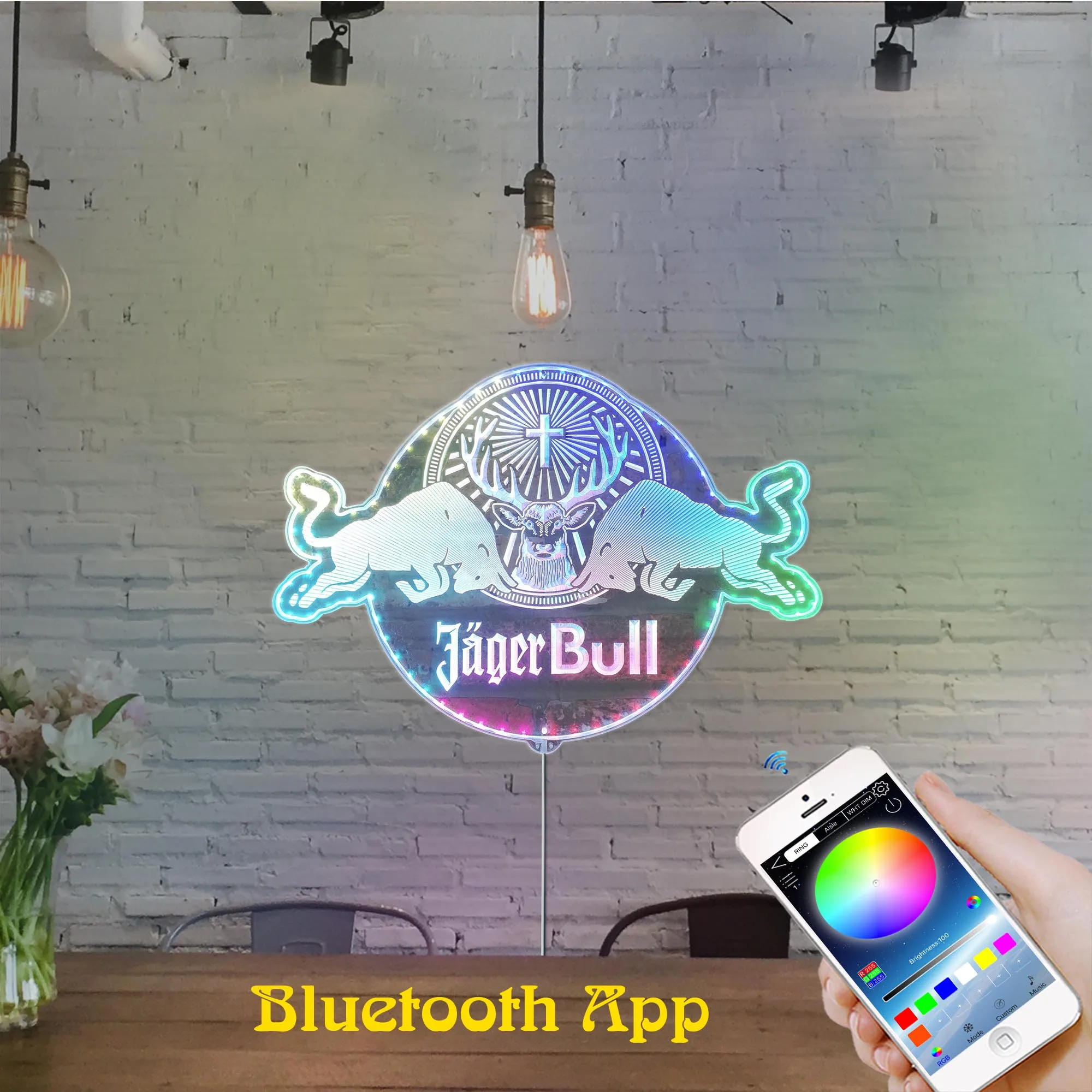 Beer Neon Home Bar Dynamic RGB Edge Lit LED Sign