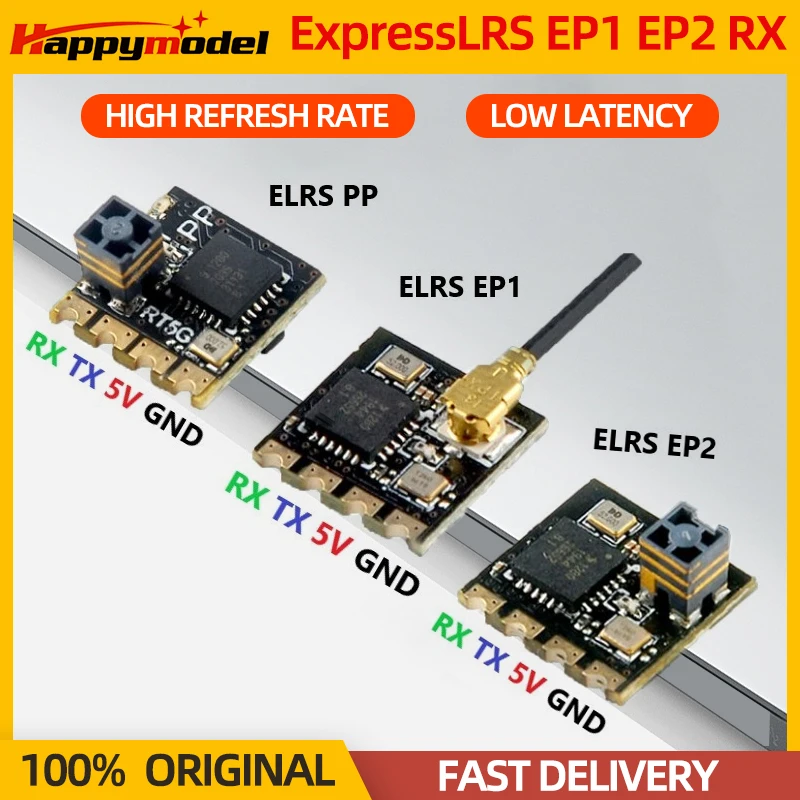 HappyModel EP1 EP2 RX 2.4G ExpressLRS ELRS Nano Long Range Receiver For ES24TX Module RC Airplane FPV Long Range