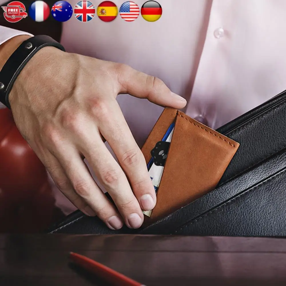 

Wireless Charging Smart Tag Wallet Tracker IPX68 Waterproof Works for Apple Find My Wallet Anti-loss Card for Keys Suitcase Bag