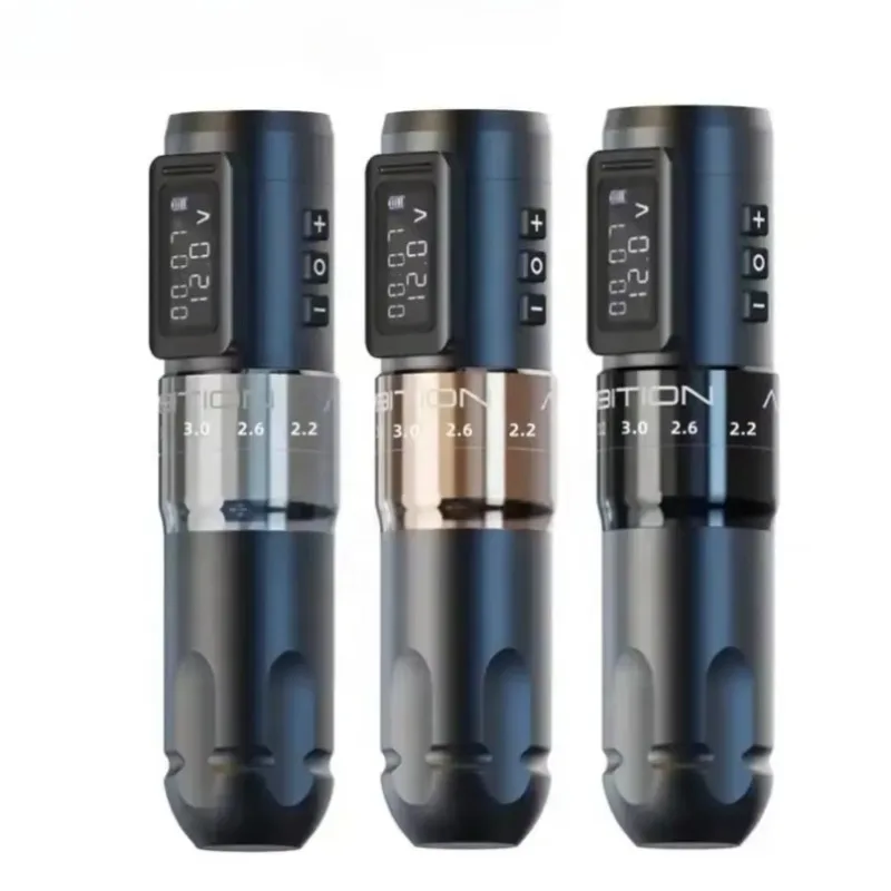 Ambition Mars-U 2.2-2 6-3.0 - 3.4-3 8-4.2 mm Adjustable Stroke Professional Wireless Rotating Tattoo Pen Artist Body Art