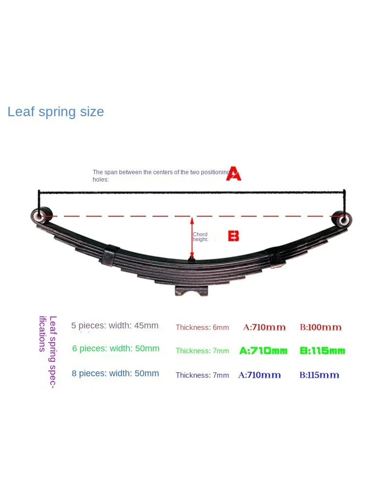 Single axle lug leaf spring fittings, trailer axles, straight axle trailer accessories