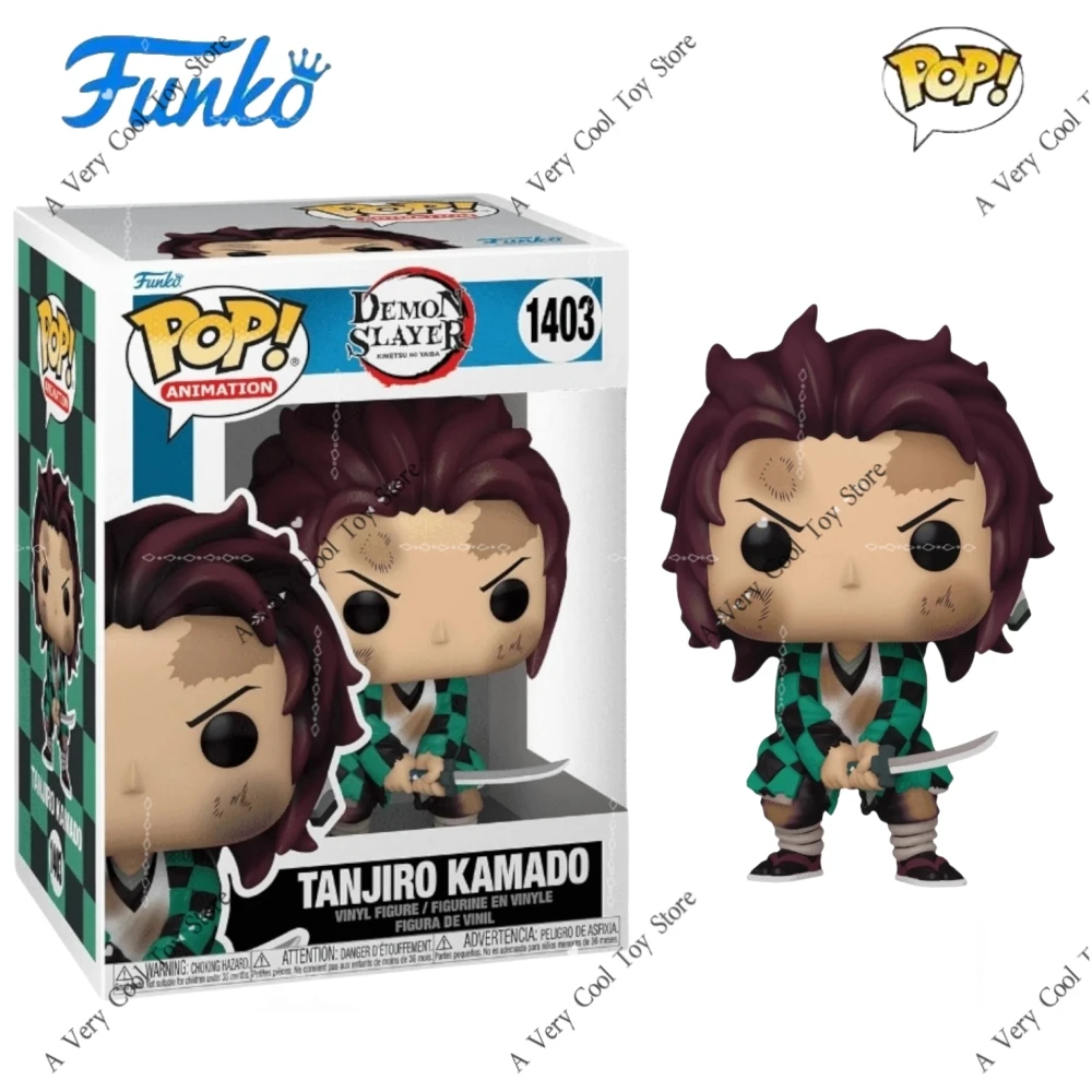 

Funko Pop Tanjiro Kamado #1403 Figures Demon Slayer Vinyl Figure Limited Edition Figurine Collect Decoration Model Toy Gift