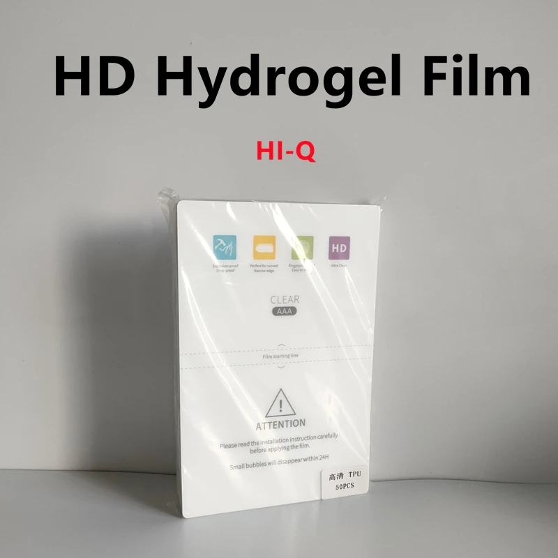 

50pcs Clear Matte Hydrogel Film For Film Cutting Machine,clear,matte,explosion-proof TPU protector,Repair hyaluronic membrane