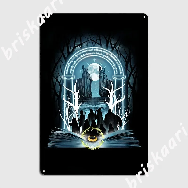 Book Of Fellowship Metal Plaque Poster Classic Plaques Kitchen Cinema Living Room Tin Sign Poster