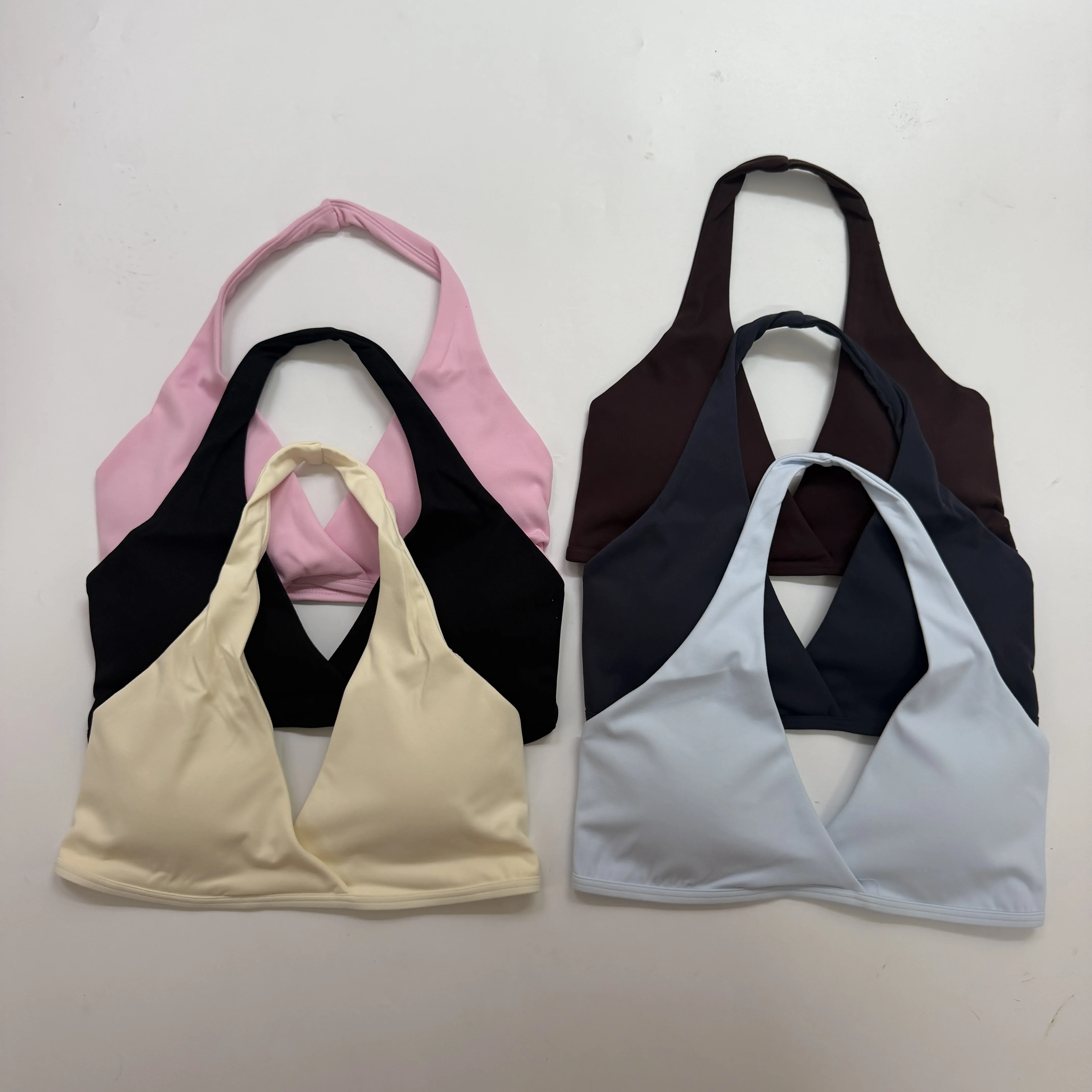 dujia-vital-レディース-ホルターネック-プランジネック-耐衝撃-ヨガブラ-フィットネス-スポーツブラ-セクシー-ランニング-スポーツトップ-ネイキッドフィール-ジムウェア