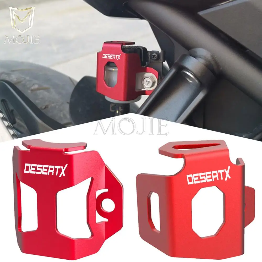 

Motorcycle Rear Brake Fluid Reservoir Guard Cover Tank Oil Cup Caps Protector For Ducati DesertX DESERT X 2022 2023 2024 2025