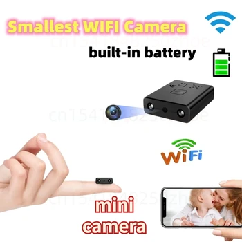 1080P HD Small Mini Camera WIFI built-in battery IP remote monitoring camera IR night vision body cam invisible espia cam