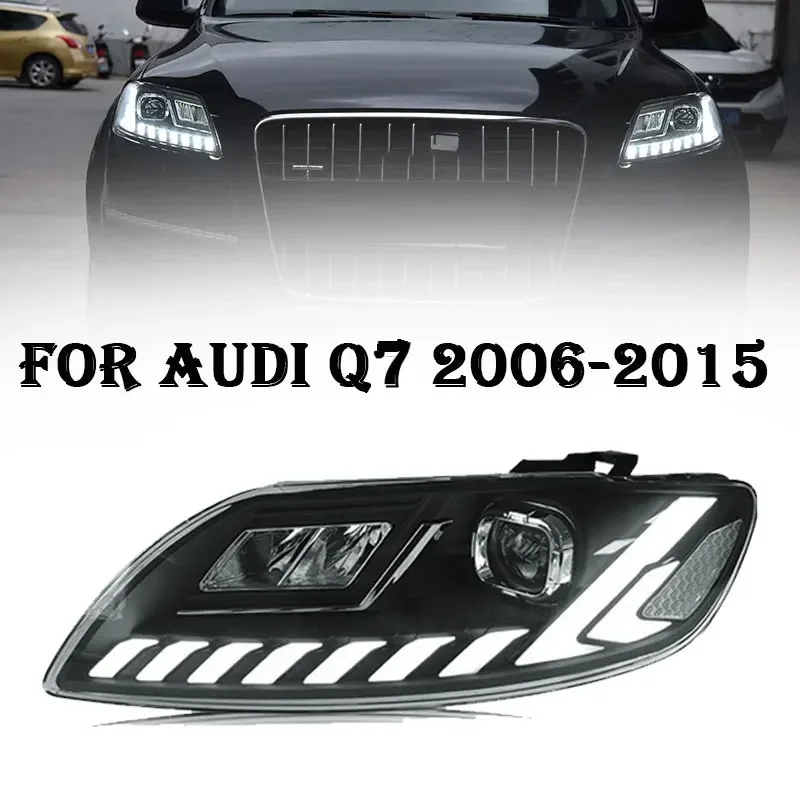 

Auto Headlamps For Audi Q7 2006-2015 Upgrade Q8 Style Headlights All LED DRL Moving Turn Signal Lamp Headlamps Auto Assembly