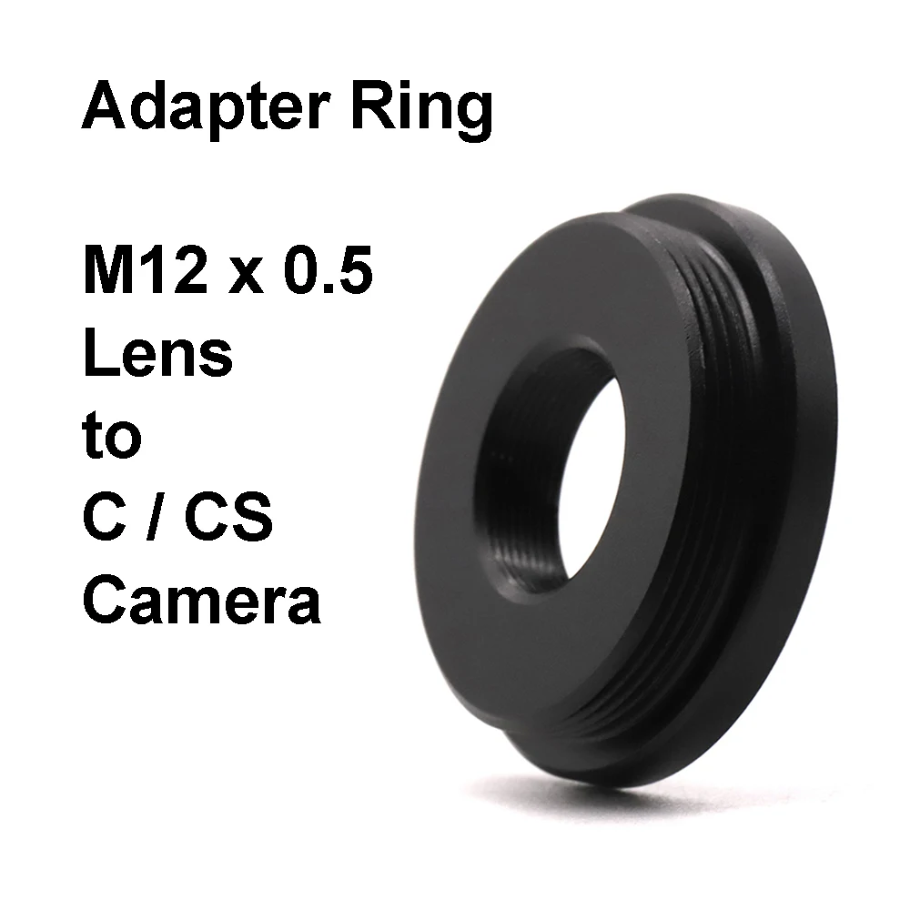 M12 - C M12 - CS Screw Mount Adapter Ring Metal for M12x0.5 (S mount) lens and C / CS CCTV Industry camera