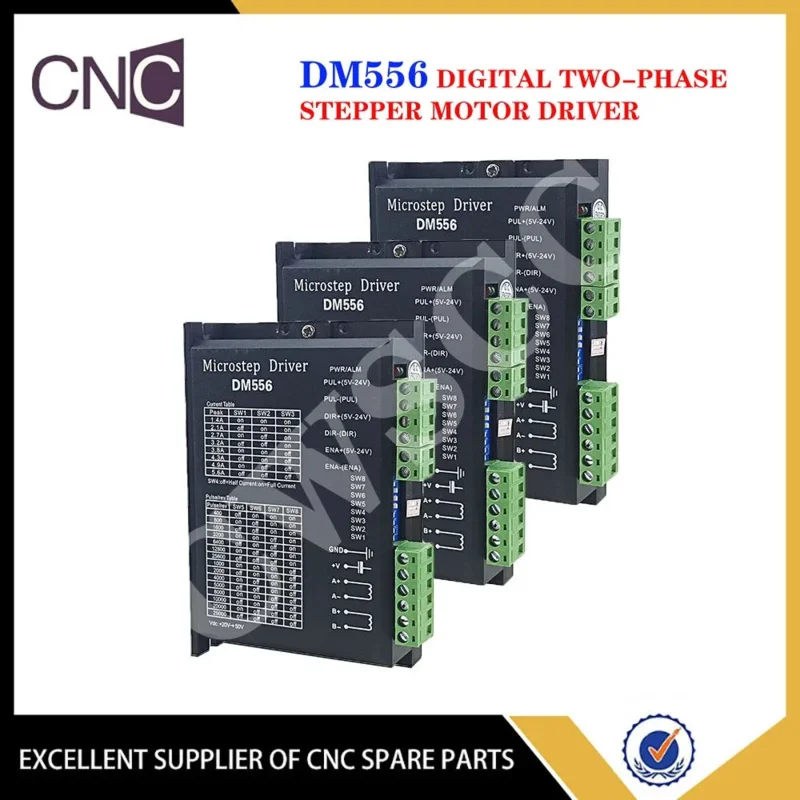 

3PCS DM556 2-phase Digital Driver For NEMA 17 23 34 Series Stepper Motor CNC machine 3d printer