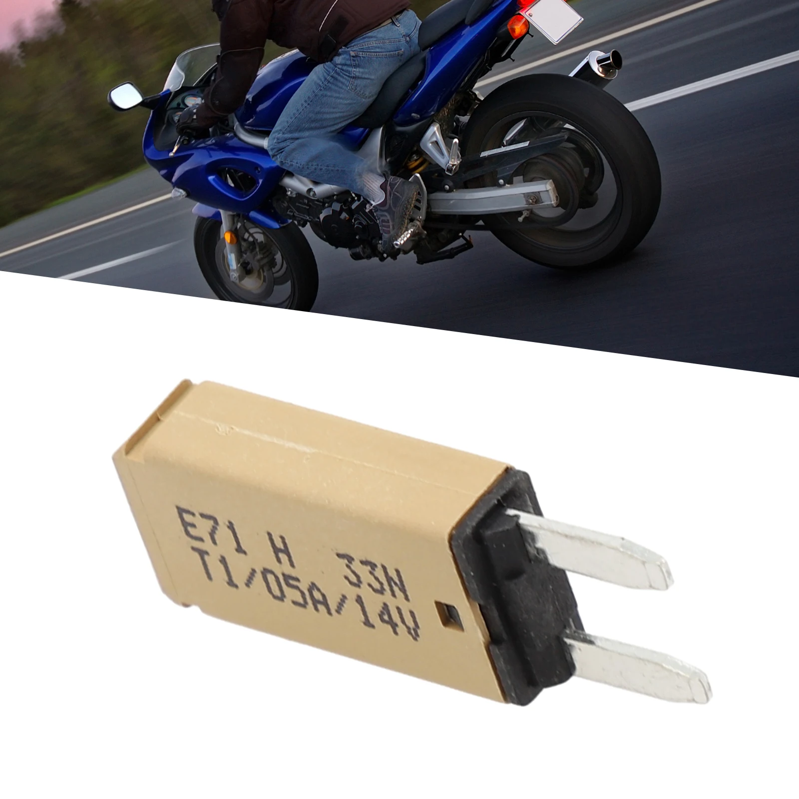 

Automatic Recovery Circuit Breaker Fuse 12-24V/DC Mini Overheating Protection Plastic + Metal For Motorcycles For Oceans