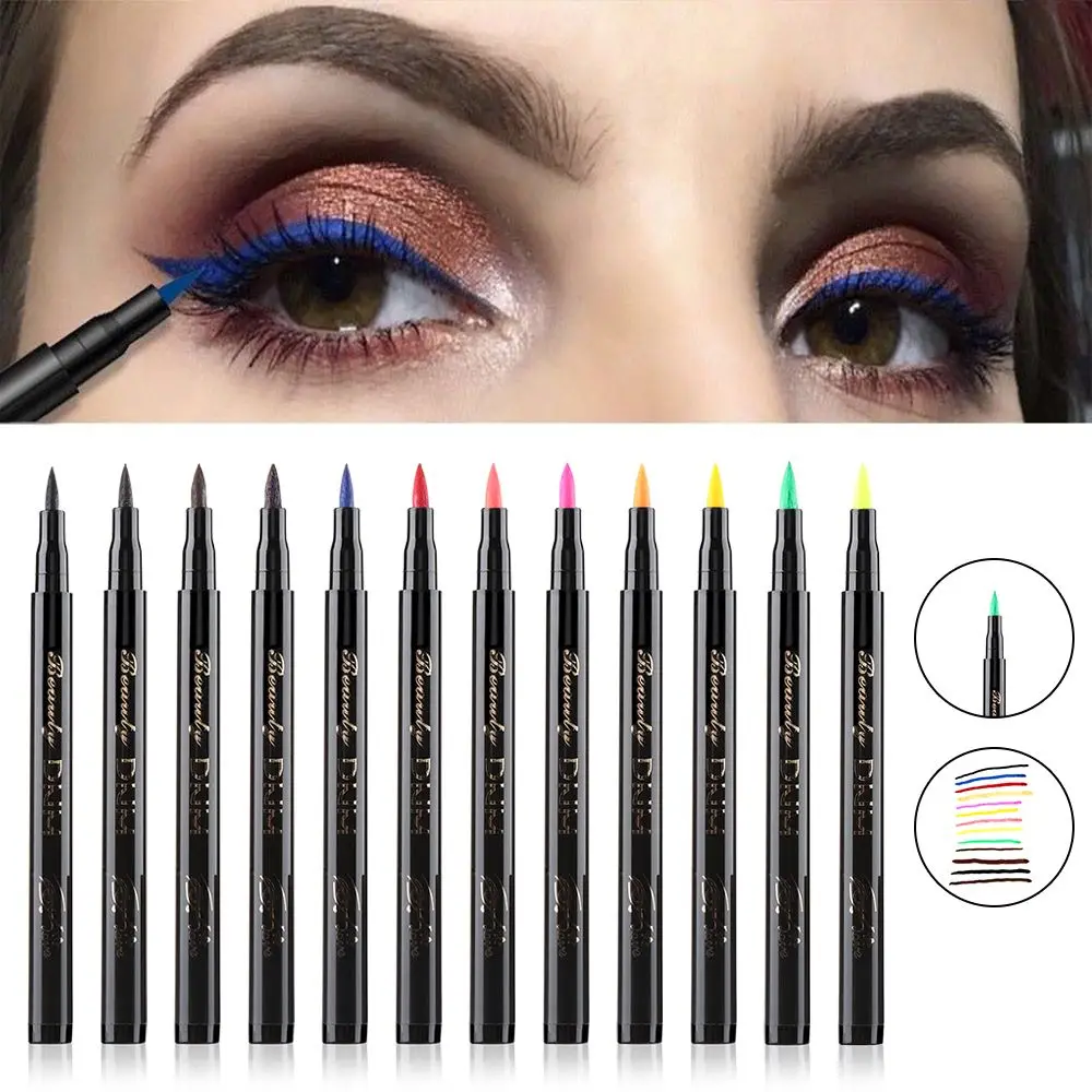 Trucco occhi opaco Eyeliner a lunga durata Matita liquida Ombretto Pigmento Penna per eyeliner