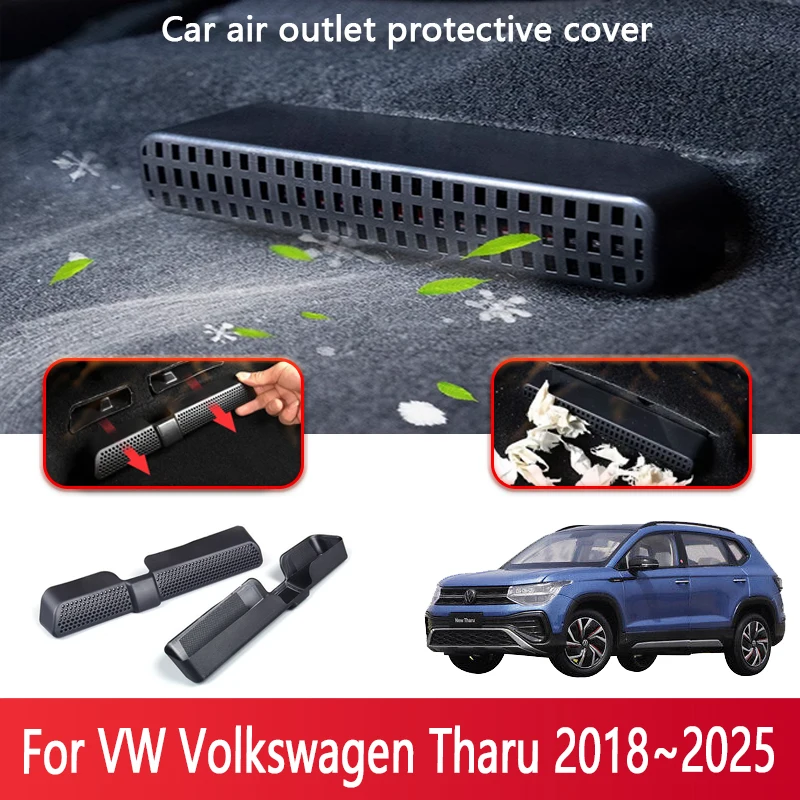 

Car Air Vent Covers For VW Volkswagen Tharu 2018~2025 2020 Seat Air Conditioner Duct Outlet Dustproof Cover Interior Accessorie