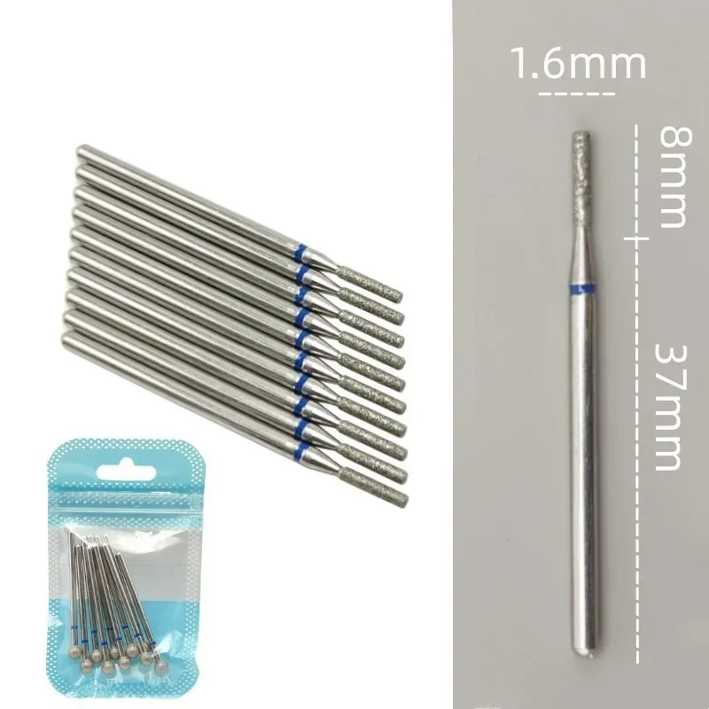 10 teile/satz Diamant Nagel Bohrer Rotery Elektrische Fräser für Pediküre Maniküre Dateien Häutchen Grat Nagel Werkzeuge Zubehör