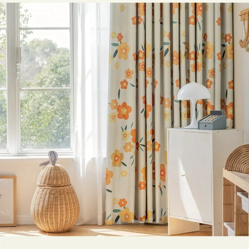 

Lightweight and Luxurious Sun Protection Curtains for Living Dining Room Bedroom Blackout Flowers Window Tulle