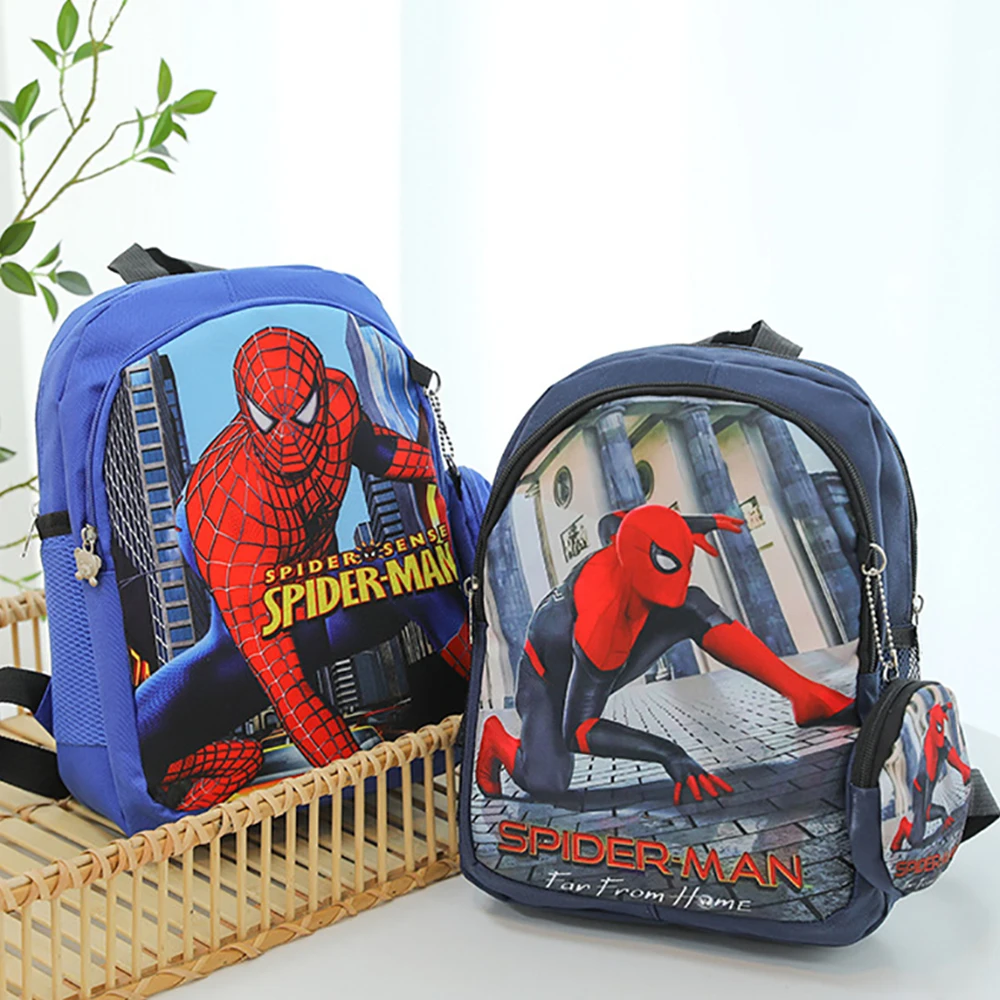 Marvel Kids Backpack for Students Spider Man Design Kindergarten Bagpack Casual Baby School Bags Teenagers Breathable Bookbag