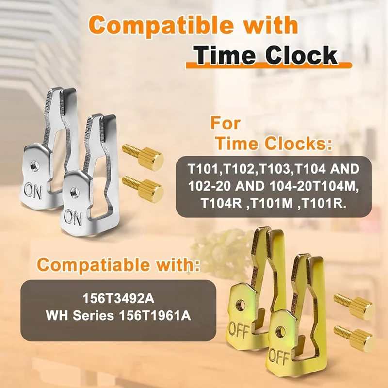 Time Switch Replacement Trippers Kit Compatible With For Intermatic-156T1978A For T100 Series Pool Time On Off Clips