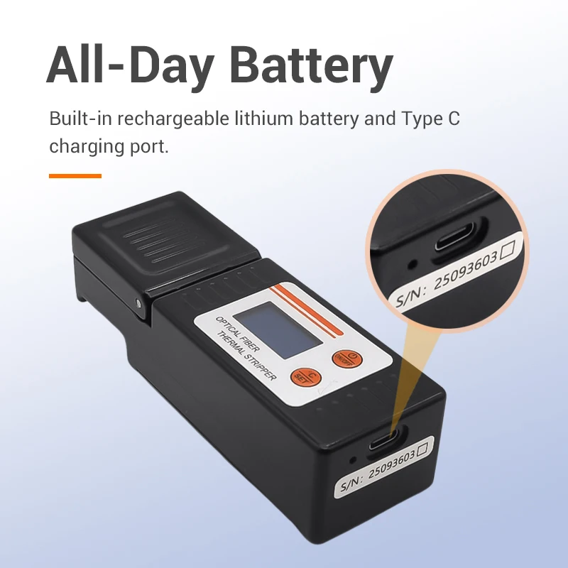 NEW Fiber OpticThermal Stripper 48 Core High-quality 2200/355mAh Professional Thermal Stripping for Fiber Cable Ribbon