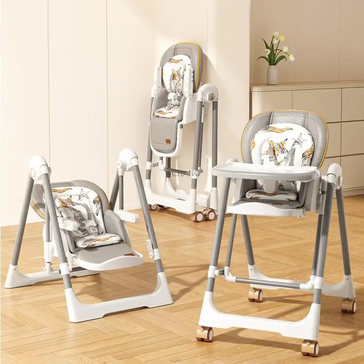 Factory Portable High Chair Baby Feeding Adjustable Removable Safety Children Dining Chair Restaurant Baby High Feeding