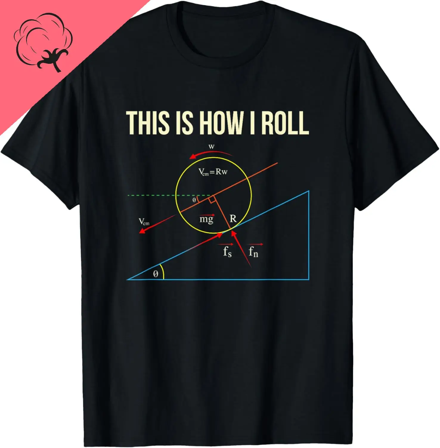 Camiseta This Is How I Roll-Camiseta divertida de física, ropa de calle Unisex de verano, Tops, ropa para hombre, camiseta Vintage, Camisas informales