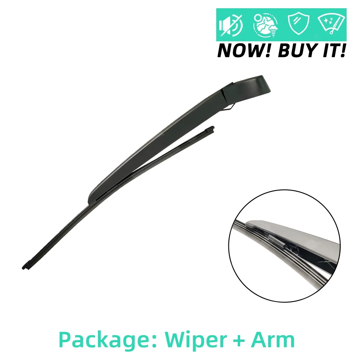 Car Rear Wiper Blade Arm Set 2PCS for Toyota Yaris Vitz 1999-2005 Windscreen Tailgate  1999 2000 2001 2002 2003 2004 2005