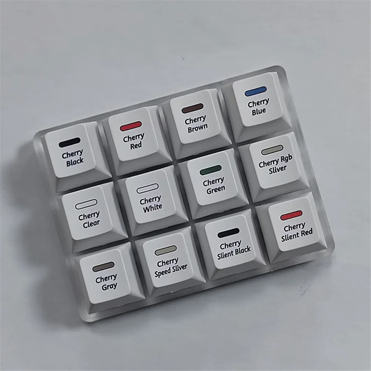 12-Key Mechanical Keyboard Switch Tester Sampler Switch Testing Tool with Keycap Puller for Cherry MX Switch