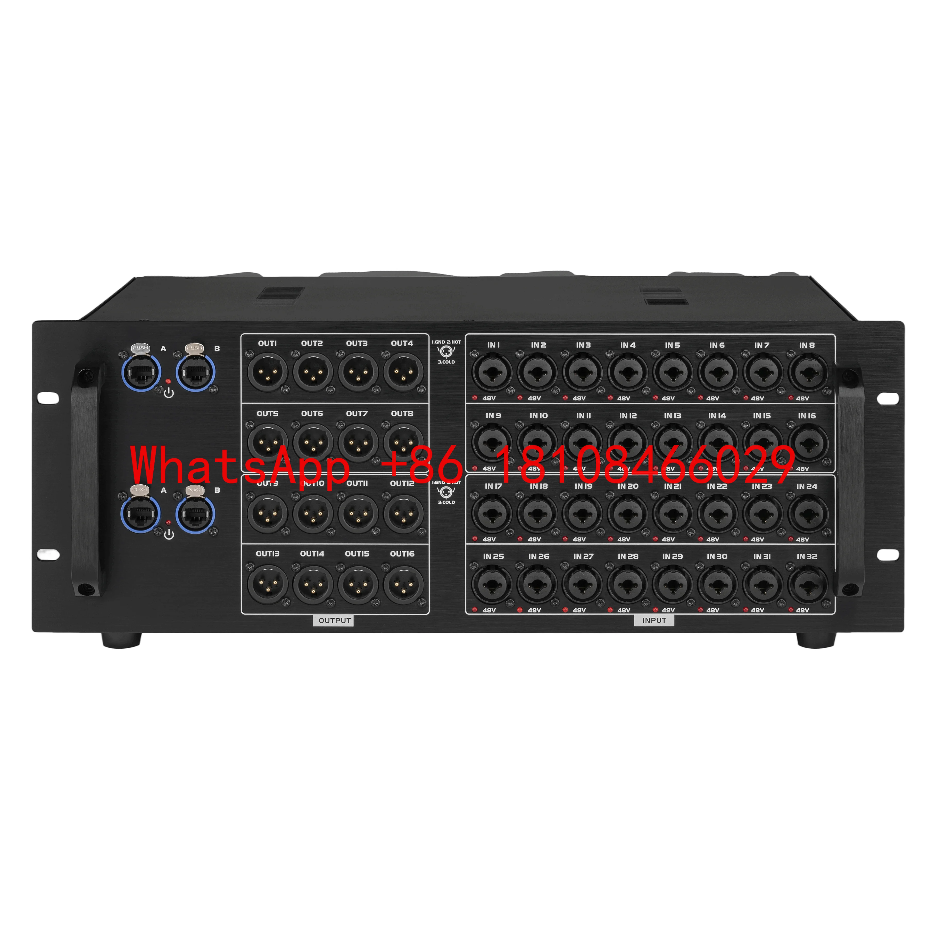 

Digital Stage Box 32 Input 16 Output Remote I/O Audio Interface With 32 Mic Preamps for Large Concert