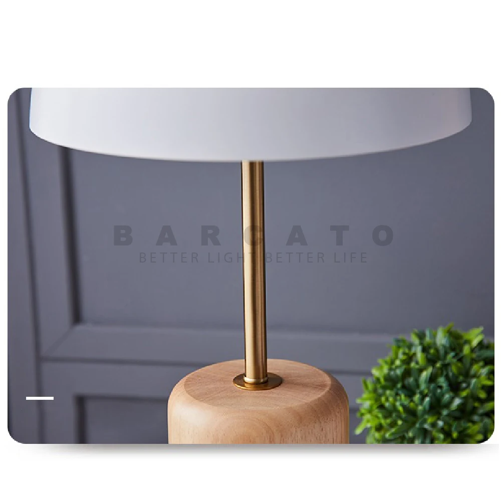 Imagem -06 - Nordic Ferro Forjado Madeira Decorativa Abajur Coreia Japão Desk Lights Quarto ao Lado Crianças Quarto Noite Lâmpada E27