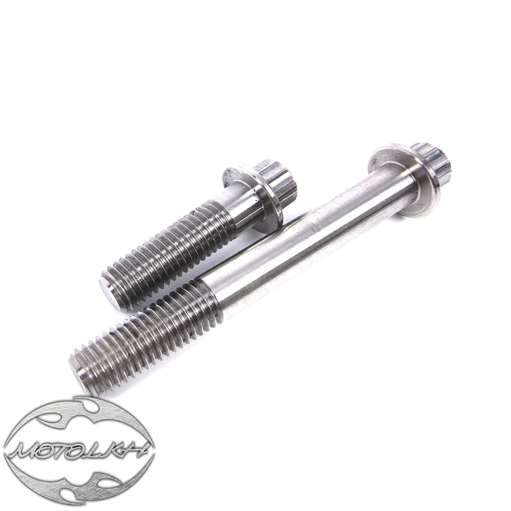 Stainless Steel Front Brake Caliper Bolts for Harley Touring, Road Glide, Softail, Fat Boy, Dyna, Street, BOB, Sportster, V-Rod