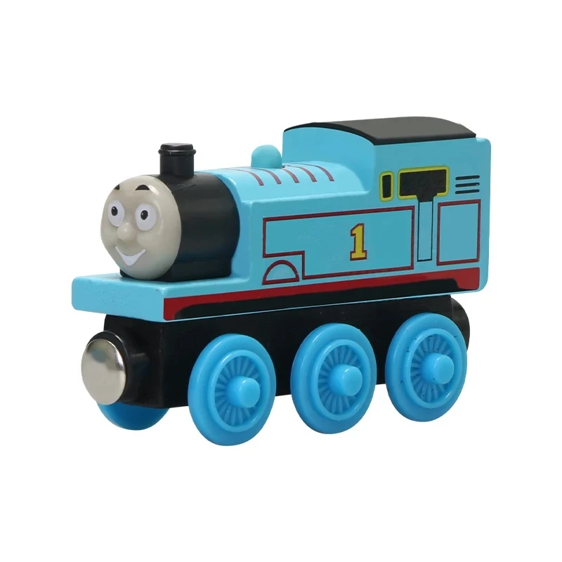 Tren magnético de madera de Thomas y sus amigos para niños, Molley, Diesel, Olivia, Oliver Edward, modelo de tren, juguetes para niños, regalos de