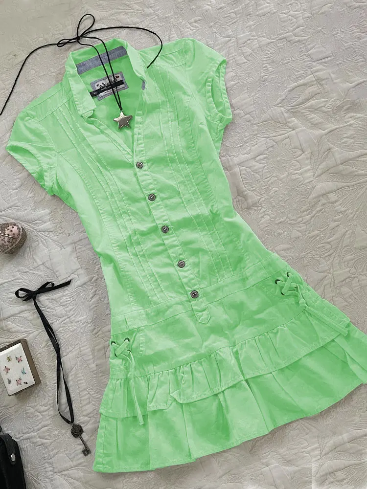 Original Vintage Bla Waist-Cinching irt Dr Design Sensation Small ence Slimming A-Line Skirt Polyester Fiber