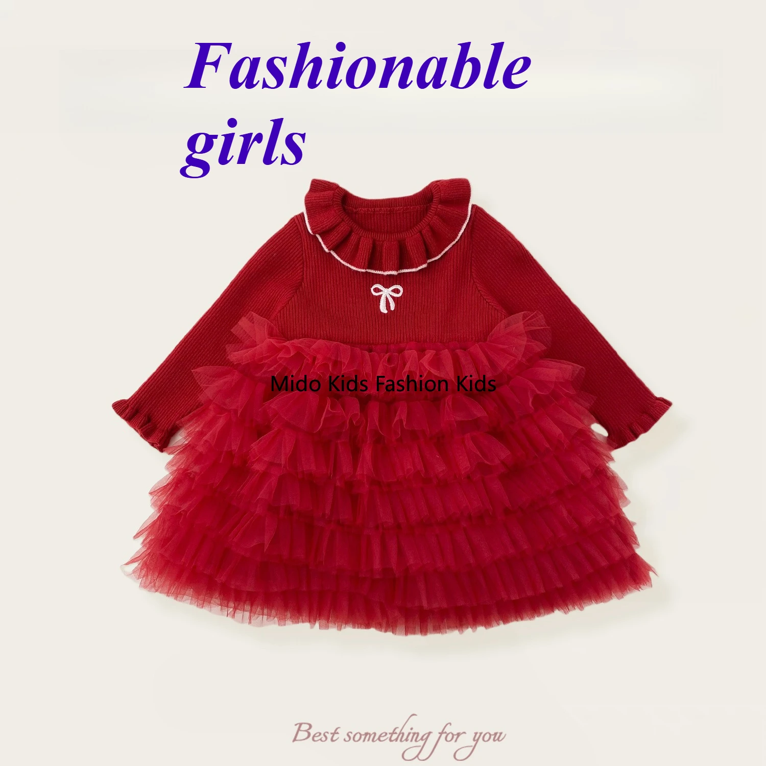 

Платье для девочек от 1 до 15 лет: стильное вязаное лоскутное платье принцессы с бантом для маленьких женщин из шерстяной сетчатой ткани 80-150 см