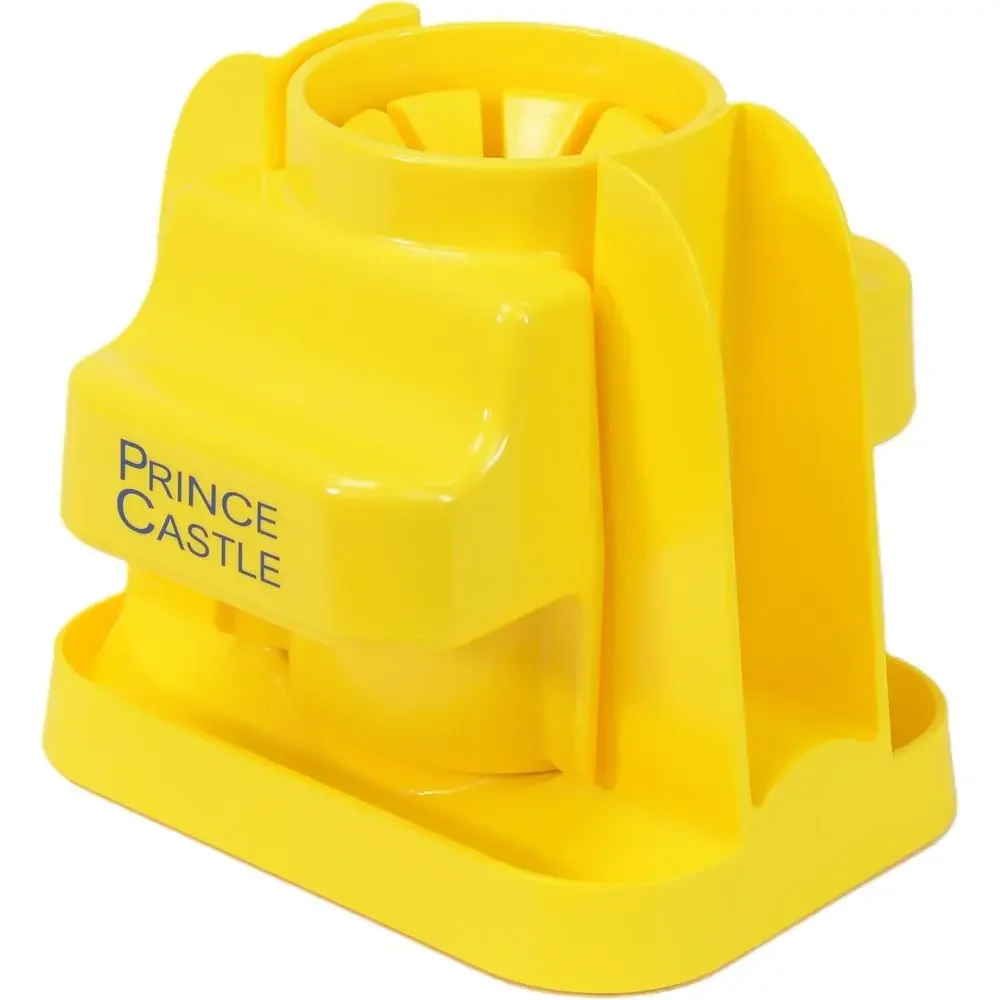 

Lime Lemon Cutter - ruit Slicer Kitchen Gadget, Lime Cutter, Vegetable Chopper with Container 8-Wedge Slicer, Yellow