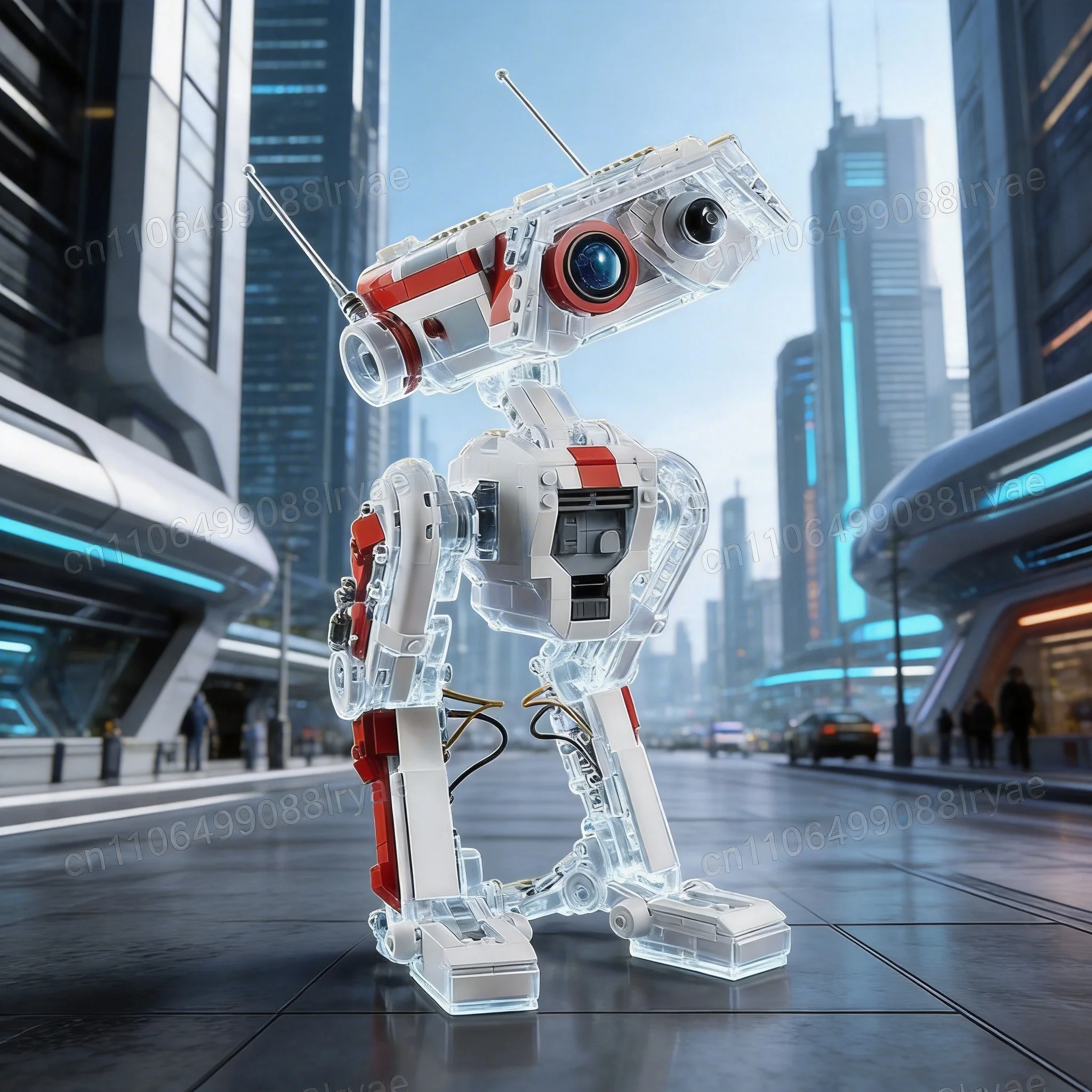 

Новый конструктор 2026 года, совместимый с MOC, робот-детектор BD-1, игрушка-конструктор для мальчиков, подарок на Рождество и день рождения