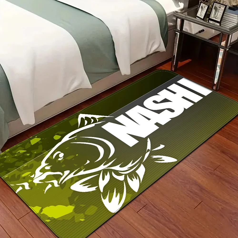 Nash Fishing Logo Kitchen Mat Nordic Style Bedroom Living Room Doormat Home Balcony Anti-Slip Welcome Rug