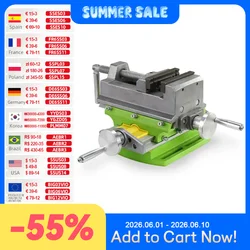 ALLSOME 3 Inch Cross Slide Vise Vice table Compound table Worktable Bench Alunimun Alloy Body For Milling drilling HT2878