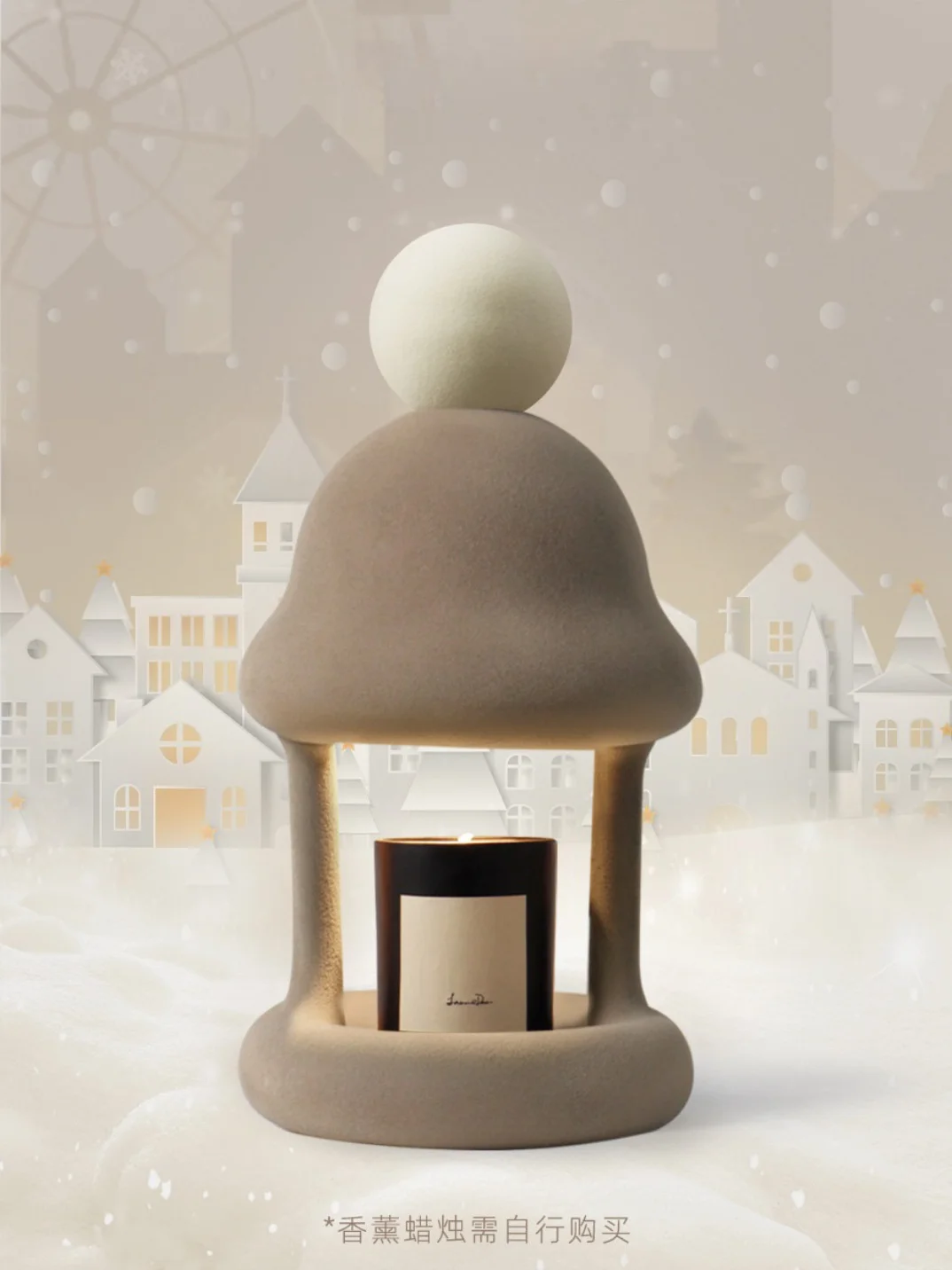 Elétrica Vela Derreter Warmer Lâmpada, Lâmpada Aromaterapia Criativa, Presente de Natal Romântico, Candeeiros De Mesa, Quarto Mesa Luz