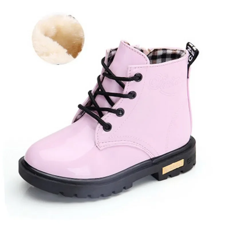 2024 Autumn and Winter New Children\'s Martin Boots Korean Version Boots Warm Shoes Snow Boots