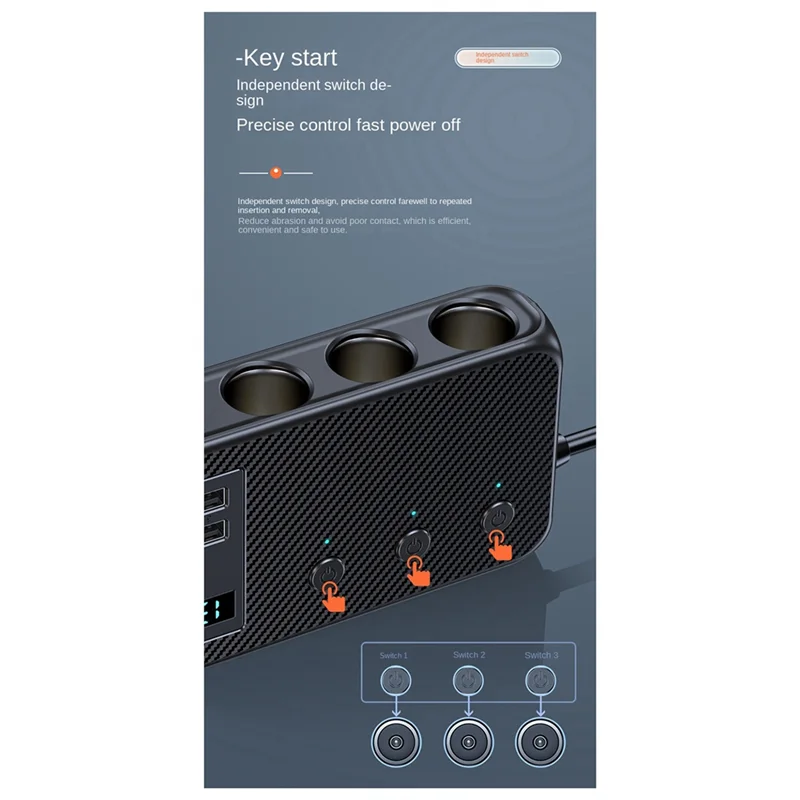 PD30W Auto Ladegerät 171W Schnelle Ladegerät Eins Zu Zwei/Drei Auto Expansion Adapter Auto Konverter Ersatz Ersatzteile-X64A